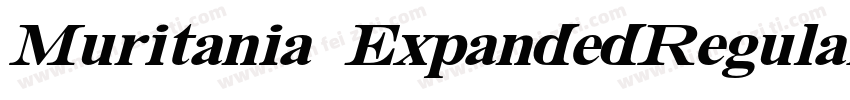 Muritania ExpandedRegular字体转换